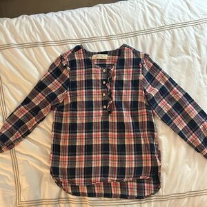 Feminine plaid flannel from “Old Anthro”